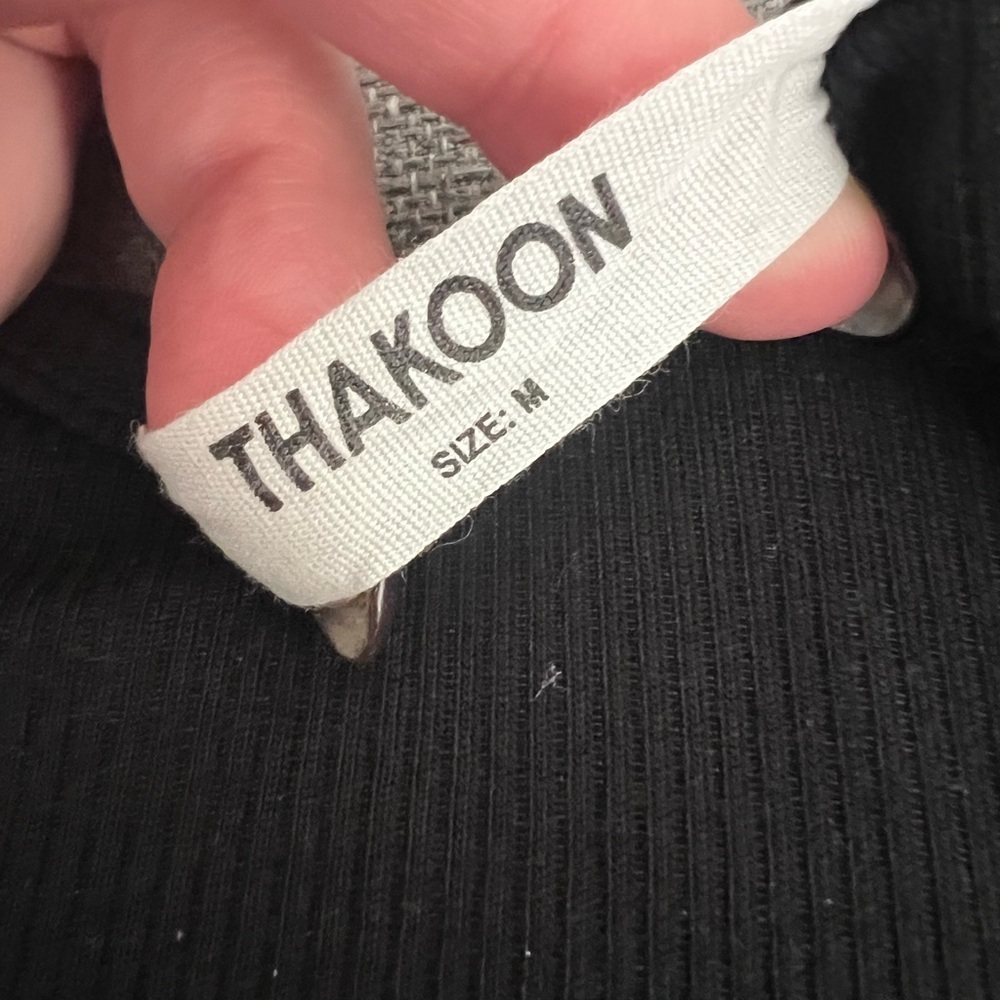 💘THAKOON Square Neck Ribbed Top Medium - Picture 6 of 6